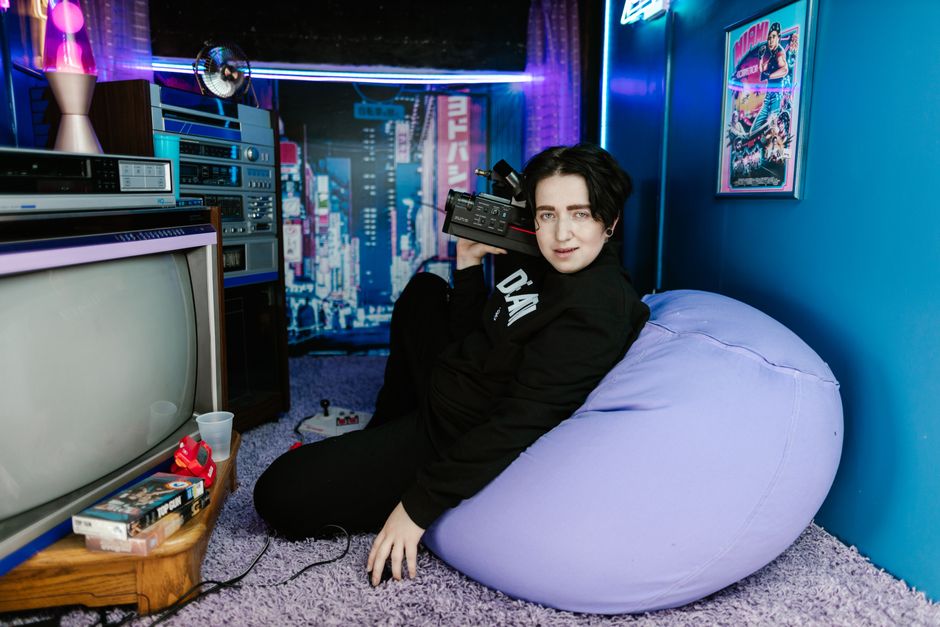 Young man with vintage video camera in a retro themed studio room (Image Credit: RDNE Stock project - Pexels)